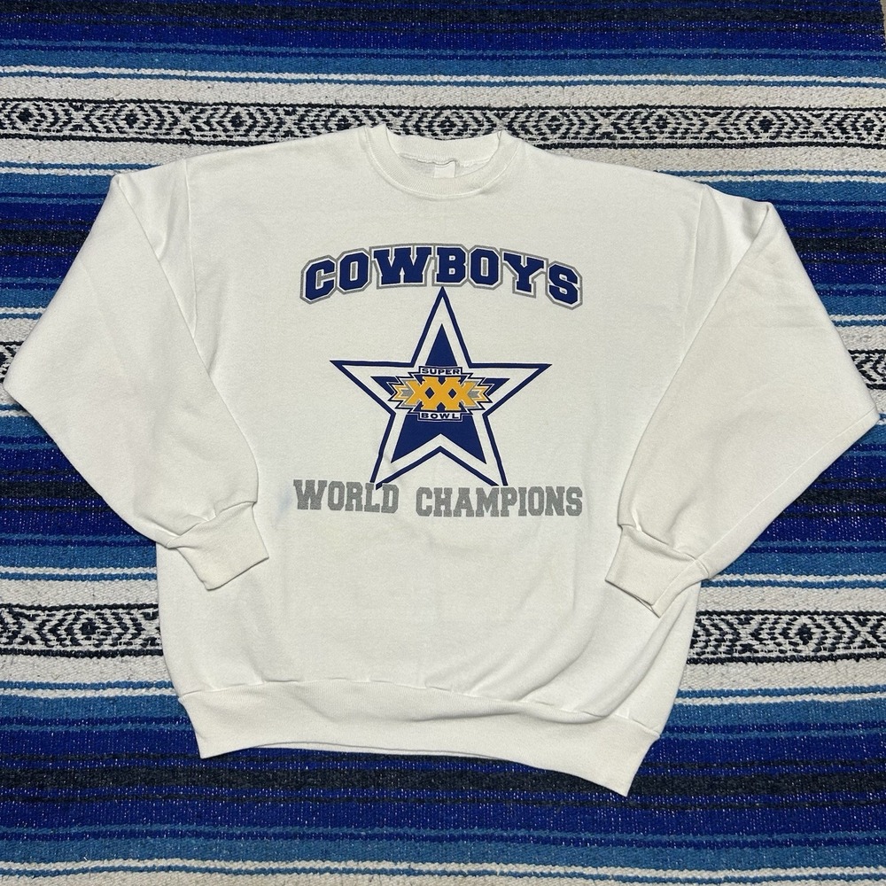 Vintage 1996 Dallas Cowboys Super Bowl XXX Champions Sweatshirt XL NFL